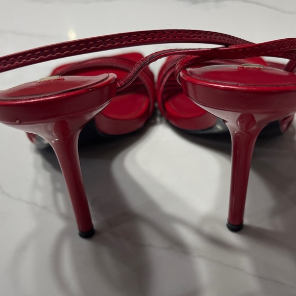 Zara Women's Bold Red Sandals - Picture 9 of 15